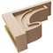 Ekena Millwork 6"W x 18"D x 12"H Classic Alma Rough Cedar Woodgrain TimberThane Corbel, Primed Tan CORUR06X18X12ALMRCPR - alternate 5